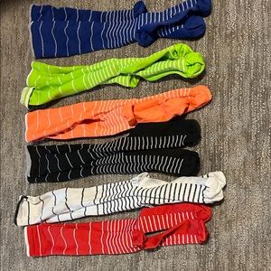 Colorful Striped Knee-High compression Socks Set